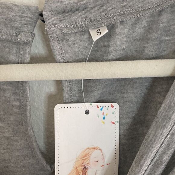 Women's Off Shoulder Jumpsuit Gray Size Small - Picture 4 of 10